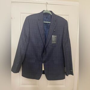 LAUREN RALPH LAUREN ULTRAFLEX BLUE STRIPE BLAZER